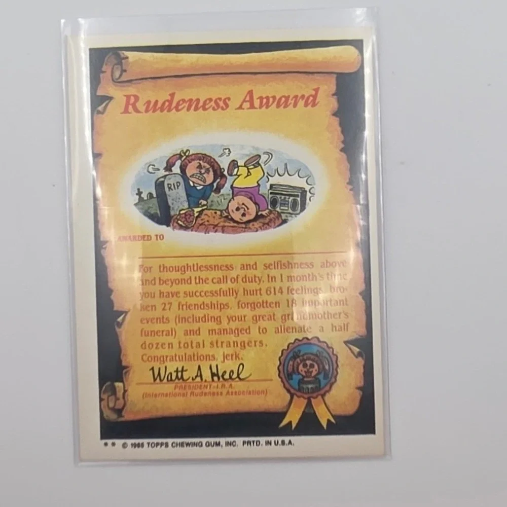 Topps Garbage Pail Kids OS2 Live Mike Pink Good 53b